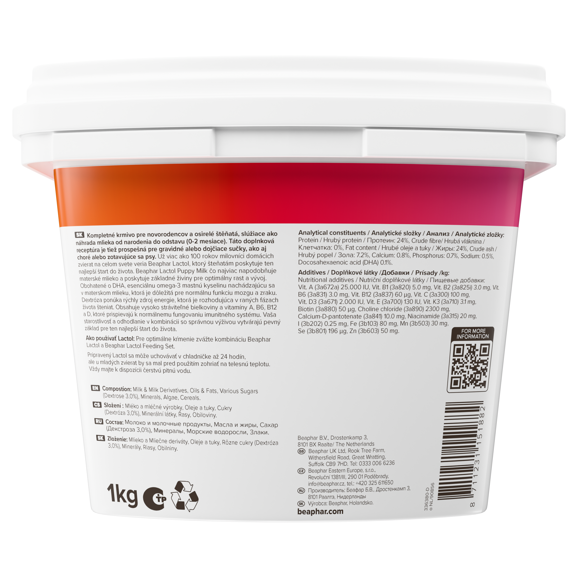 Beaphar Lactol Puppy Milk 1kg – Complete Nutrition for Puppies back