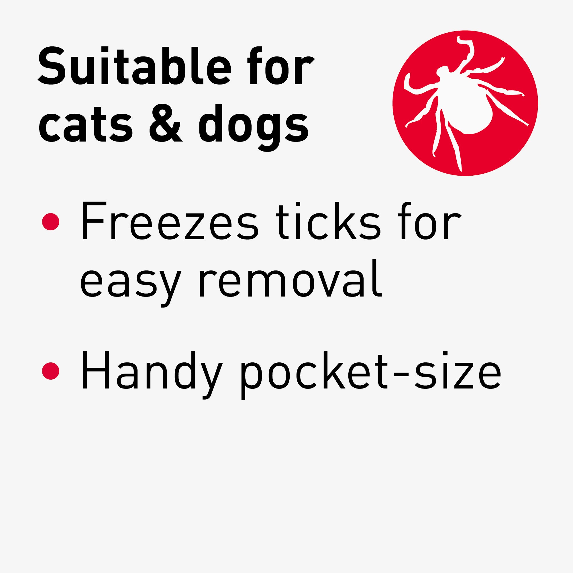 Beaphar Tick Away Freezing Spray for Dogs & Cats features