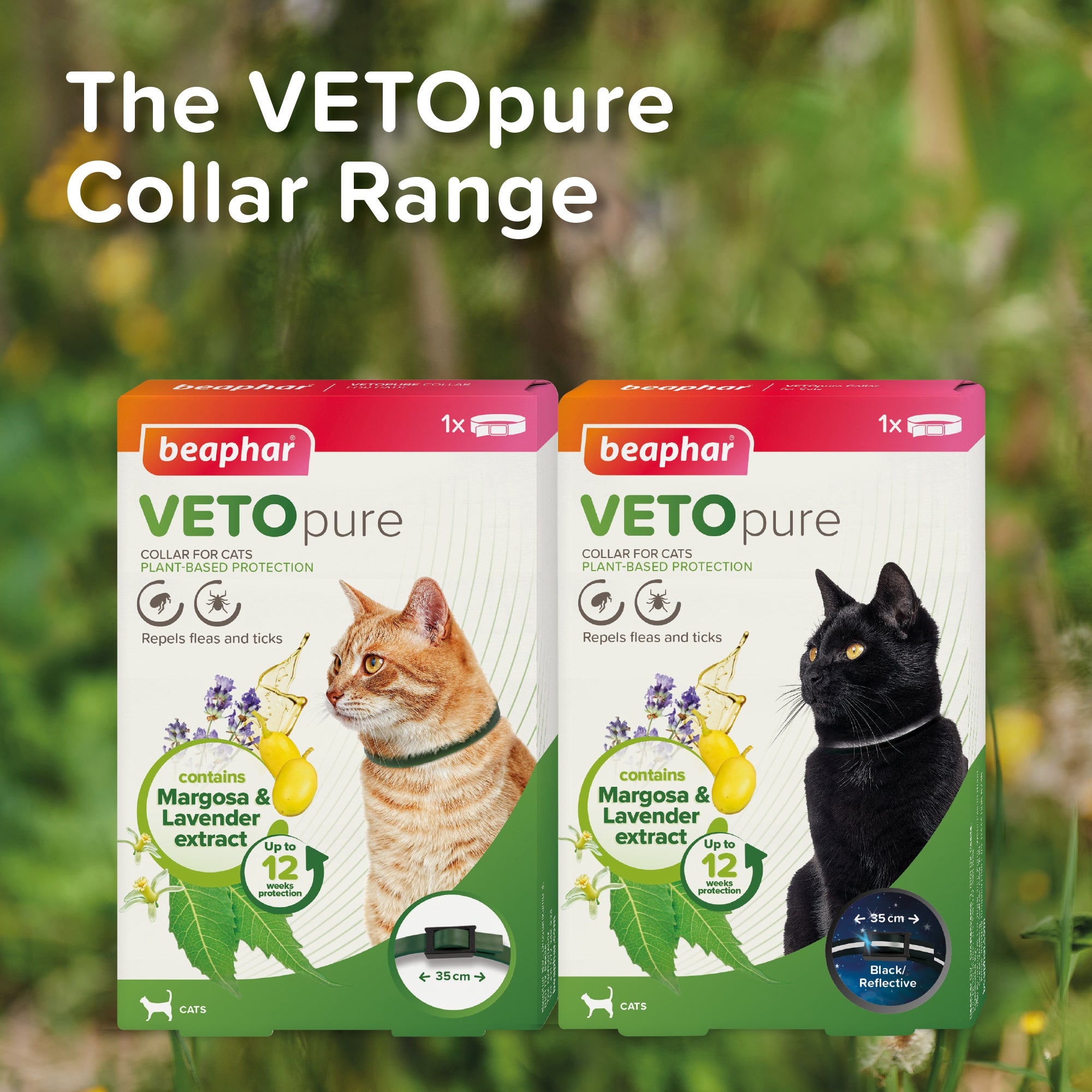 Beaphar VETOpure Flea & Tick Collar for Cats 35 cm range