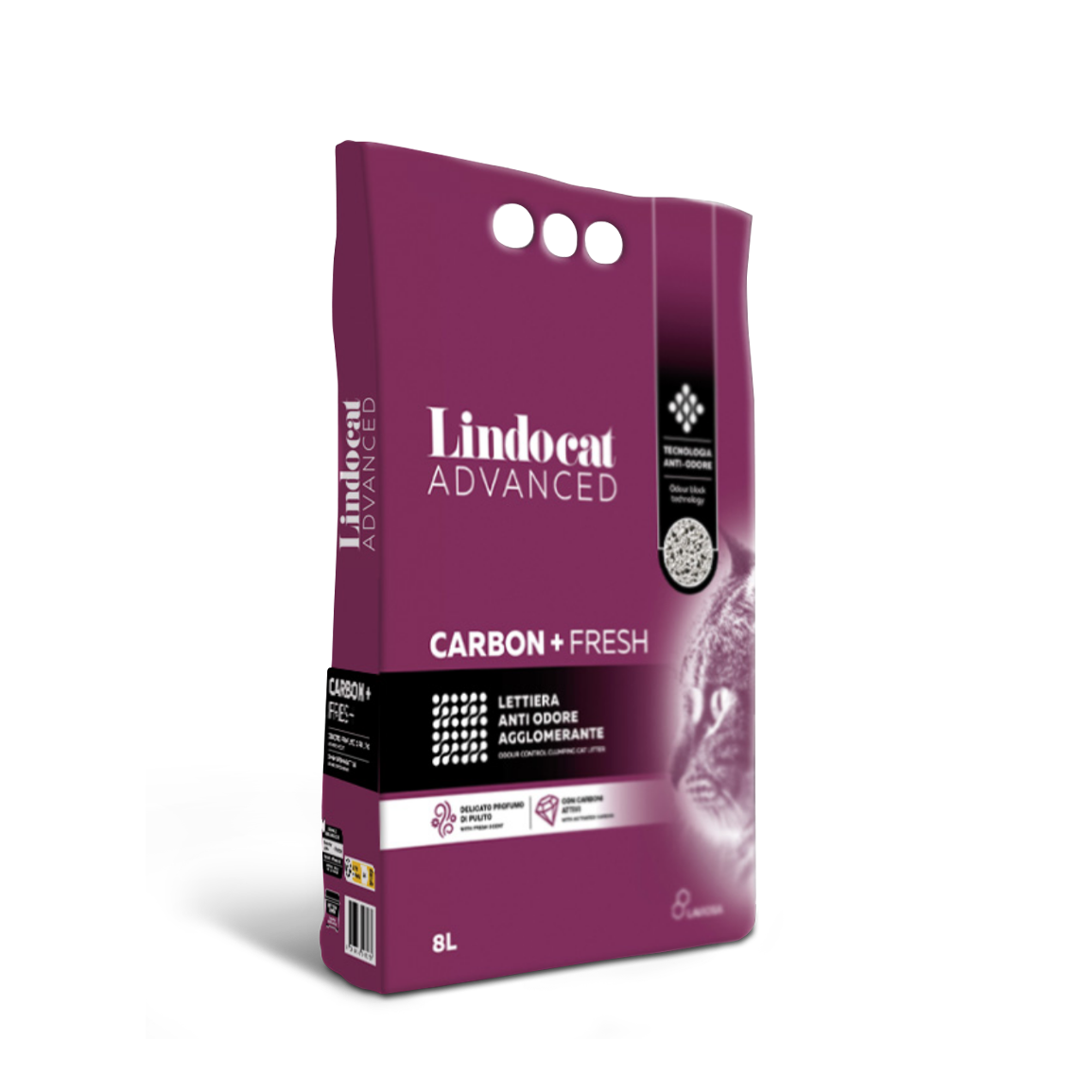 Lindocat Carbon+Fresh Cat Litter 8L