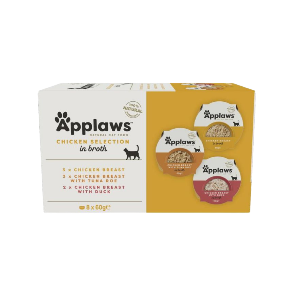 أبلاوز صحون متعددةدجاج متنوع للقطط8×60غ