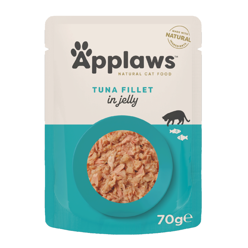 أبلاوز أظرف طعام رطبللقطط - تونا فيليه فيالجيلي 70غ