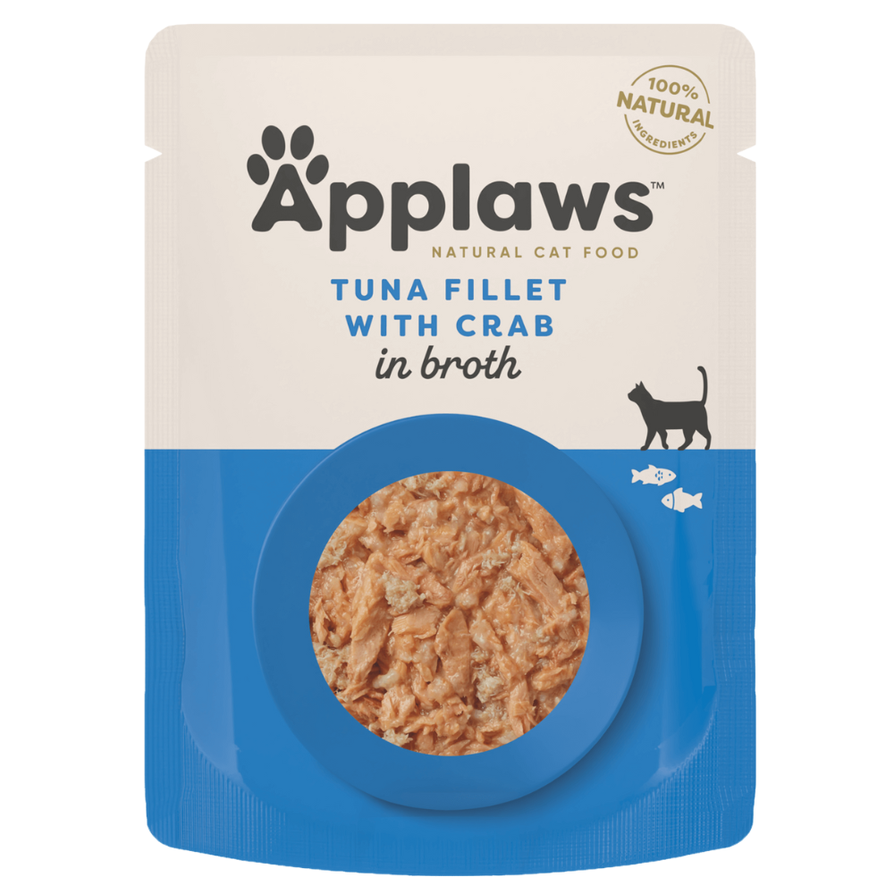Applaws Cat Pouch Tuna with Crab in Broth 70g