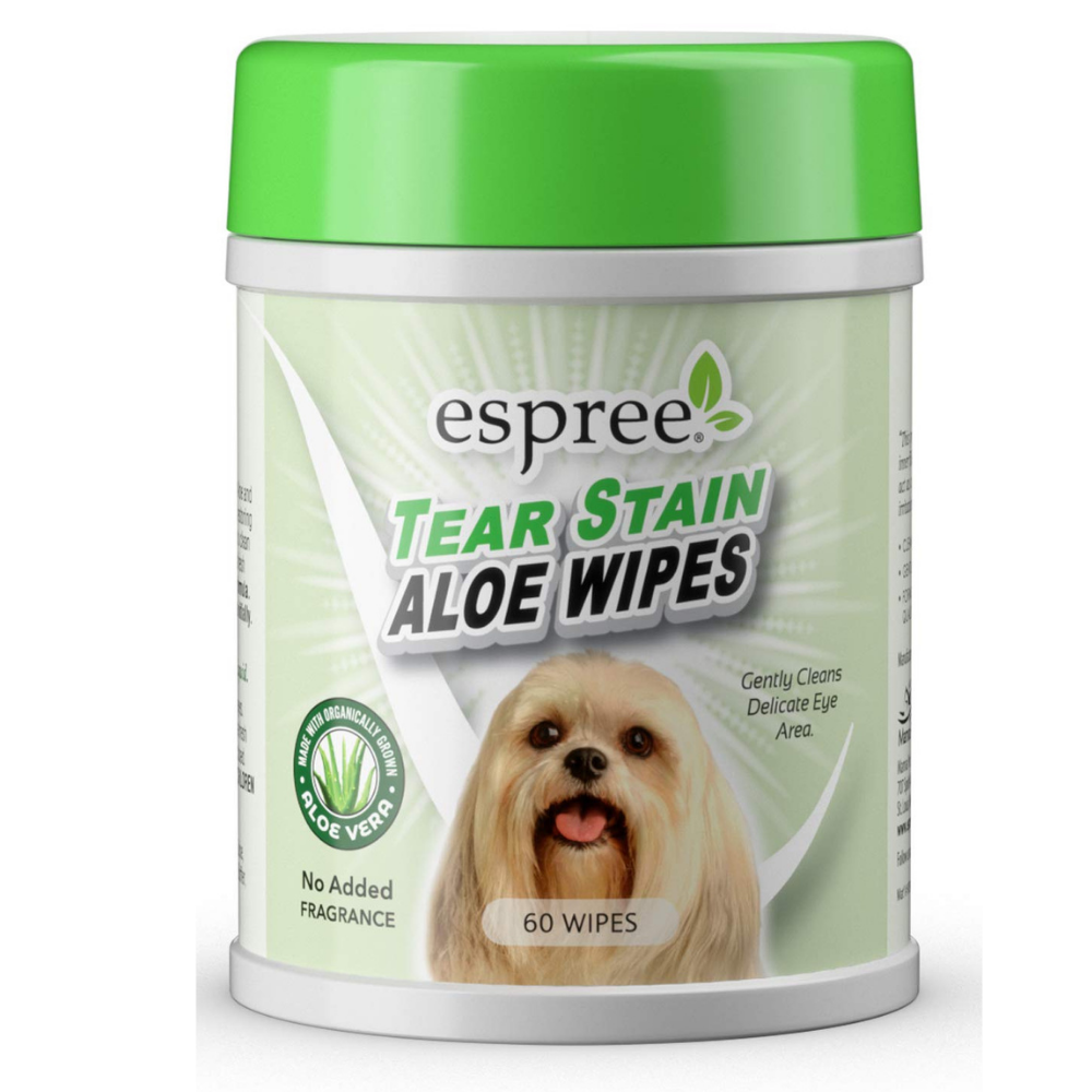 Espree Tear Stain Aloe Wipes Odoreless for Dogs 60-1004147