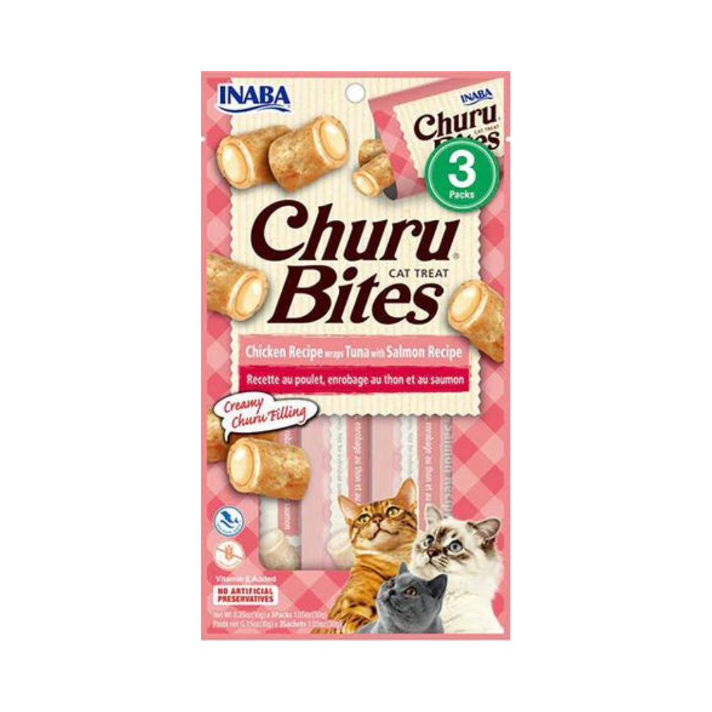 INABA Churu Bites Chicken & Tuna with Salmon 3x10g