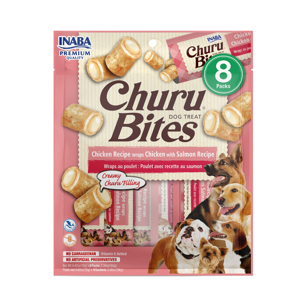 INABA Churu Bites Chicken with Salmon 8x12g