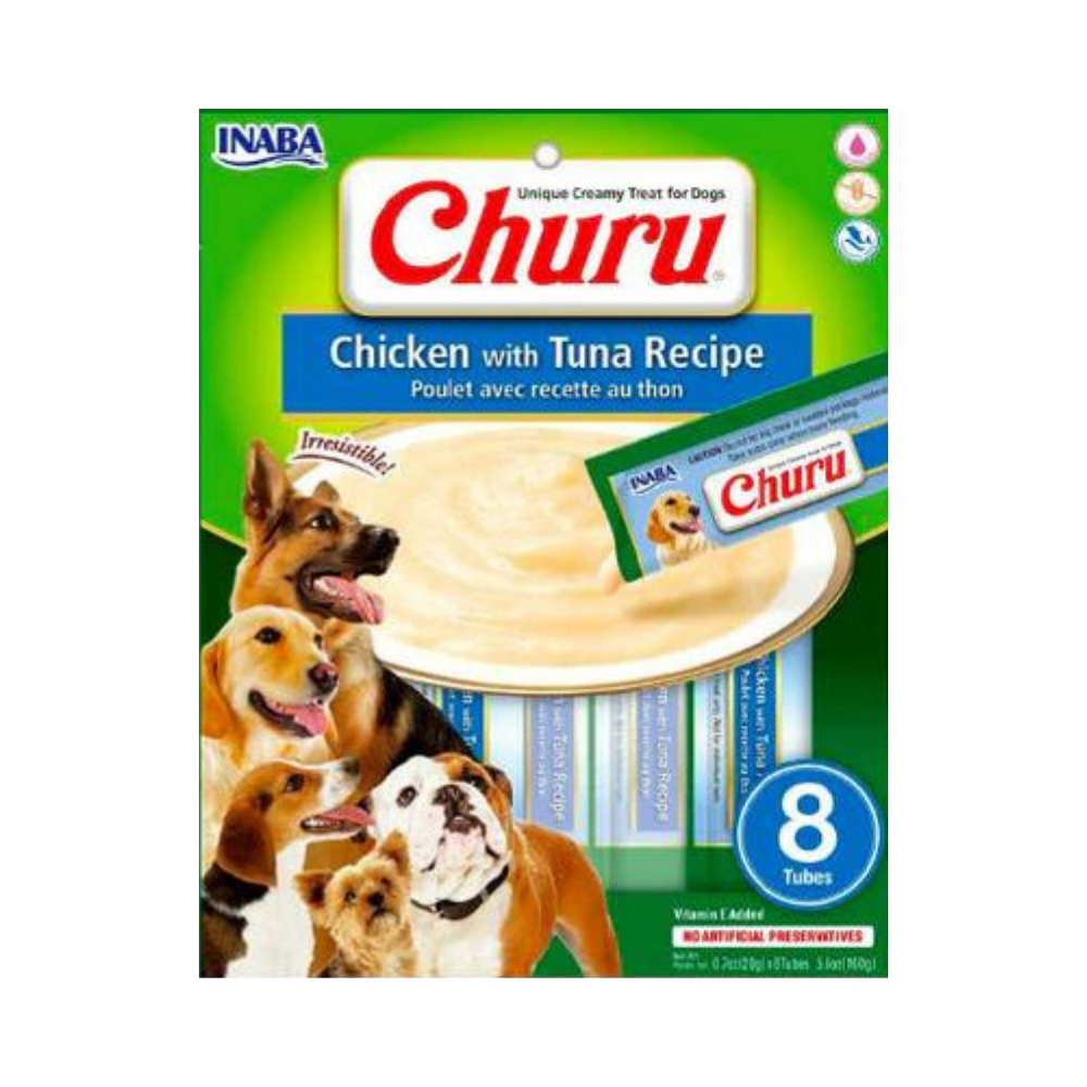 INABA Churu Dog Chicken with Tuna 8x20g