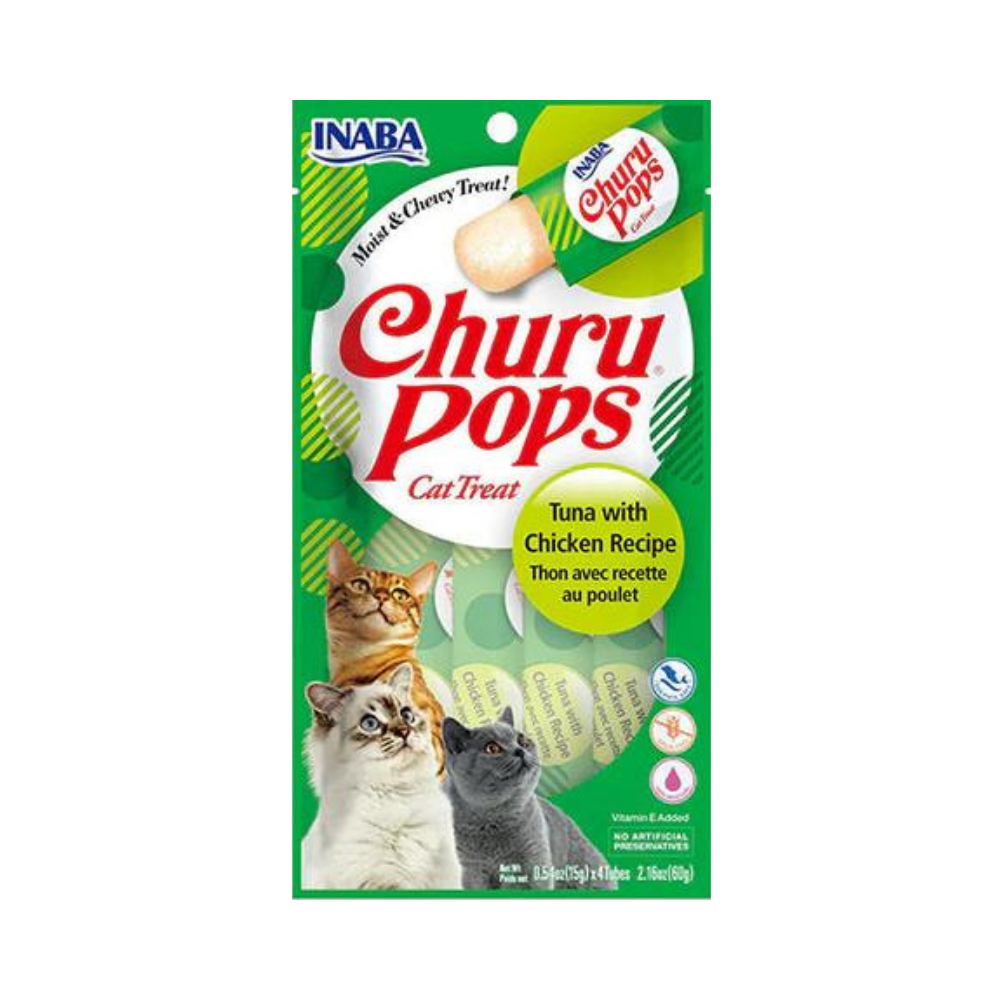 INABA Churu Pops Tuna with Chicken 4x15g
