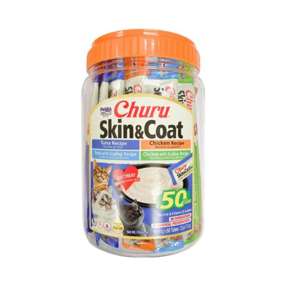 اينابا تشورو متنوع تونا+ متنوع دجاج للفرووالجلد 50×14غ