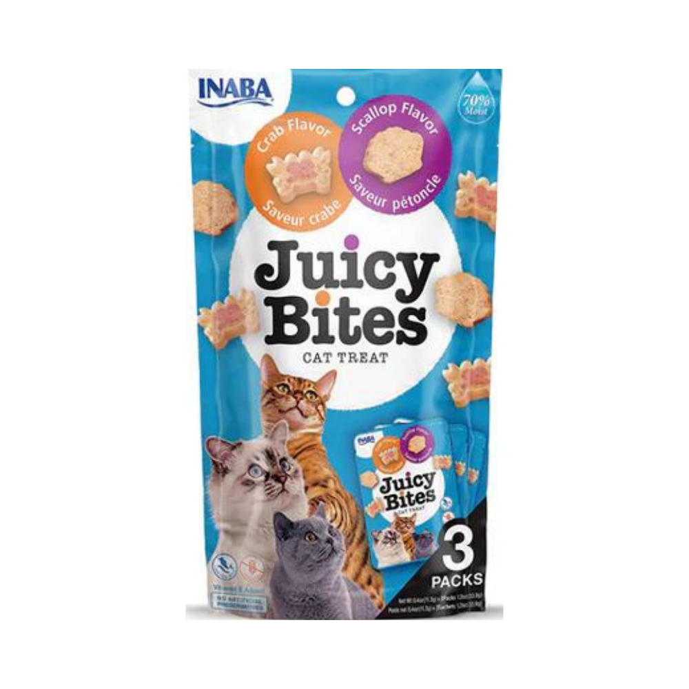 INABA Juicy Bites Scallop & Crab Flavor 3x11.3g