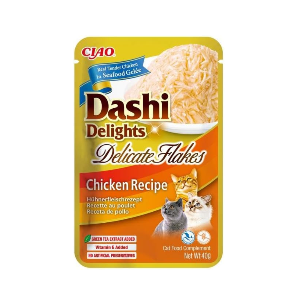 INABA Dashi DeligHealthy Treats Delicate Flakes Chicken 40g
