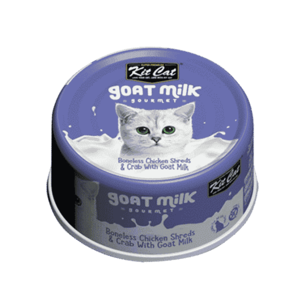 kit cat boneless chicken shreds crab with goat milk 70g