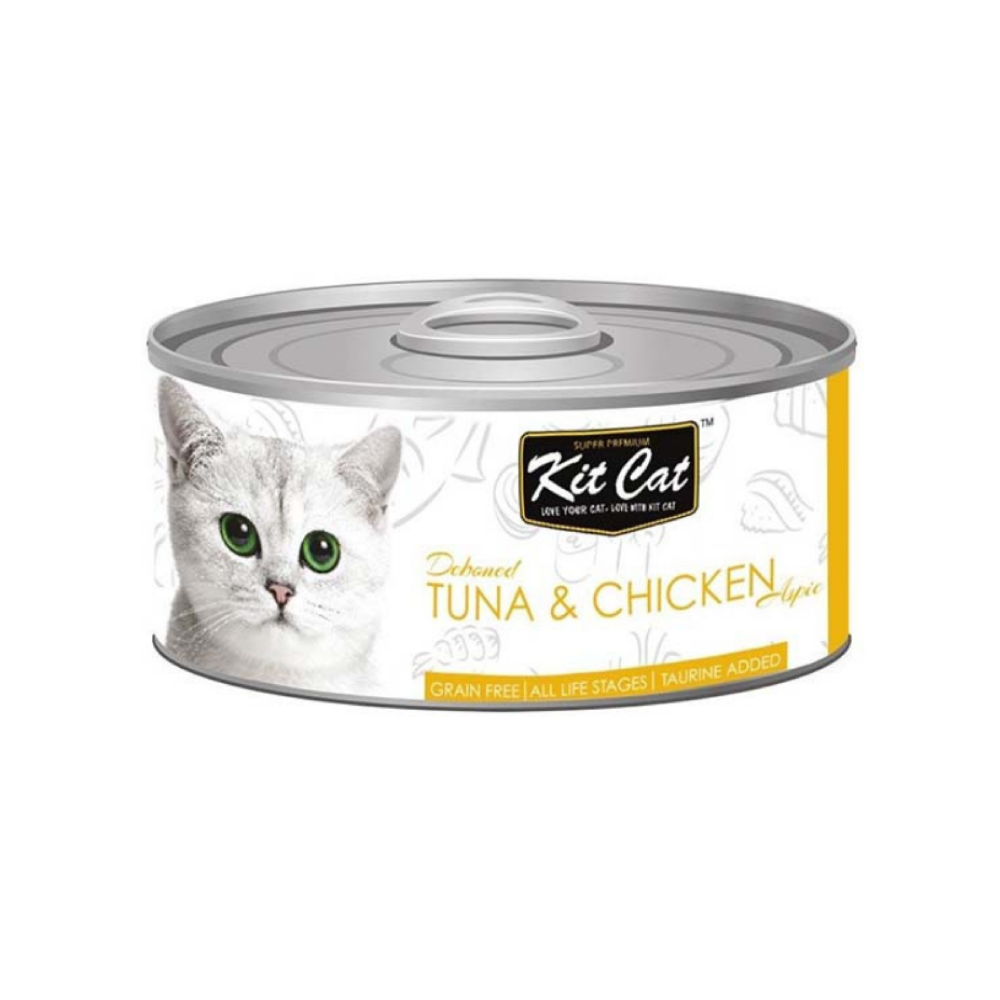 كت كات تونا منزوعالعظم مع الدجاج 80غ