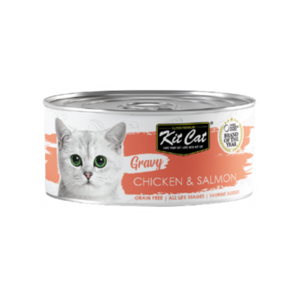 kit cat gravy chicken salmon 70g