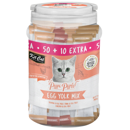Kit Cat Puree Value Egg Yolk Mix Treat 60x15g