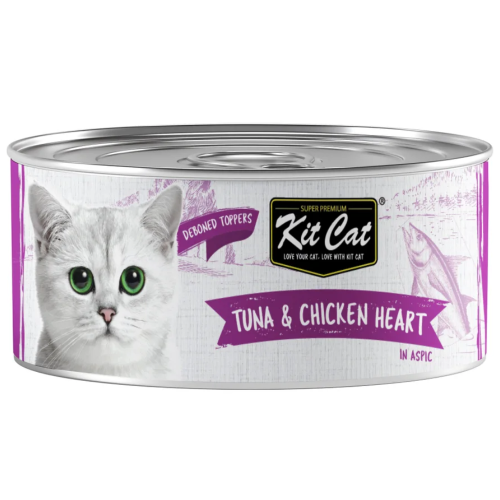 Kit Cat Deboned Tuna & Chicken Heart 80g