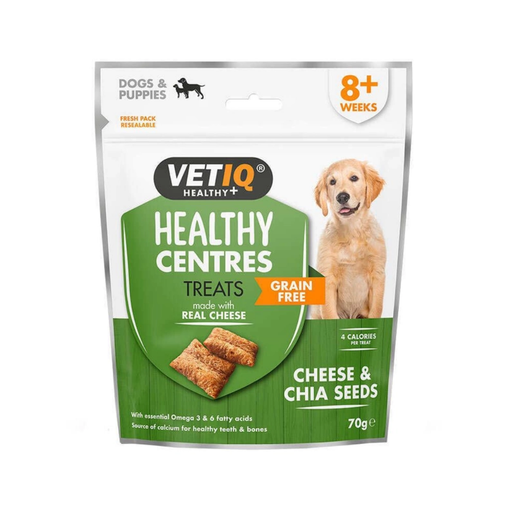 VetIQ Healthy Centers Treats Cheese & Chia Seeds for Dogs 70g