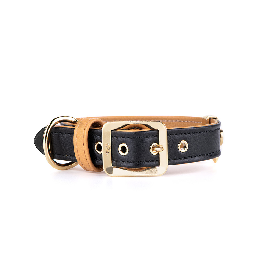 mf hermitage collar leather black