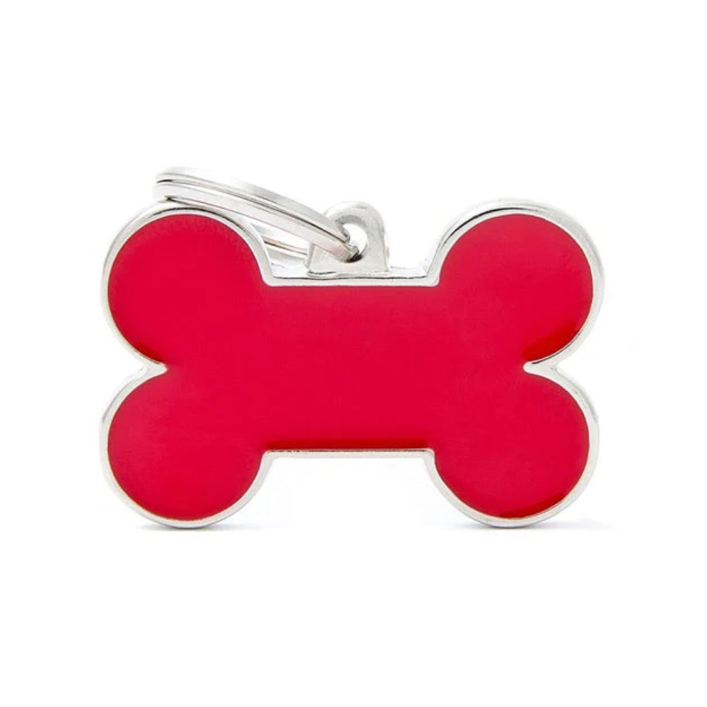 ماي فاميلي قلادةالمينيوم على شكل عظمةبايسك