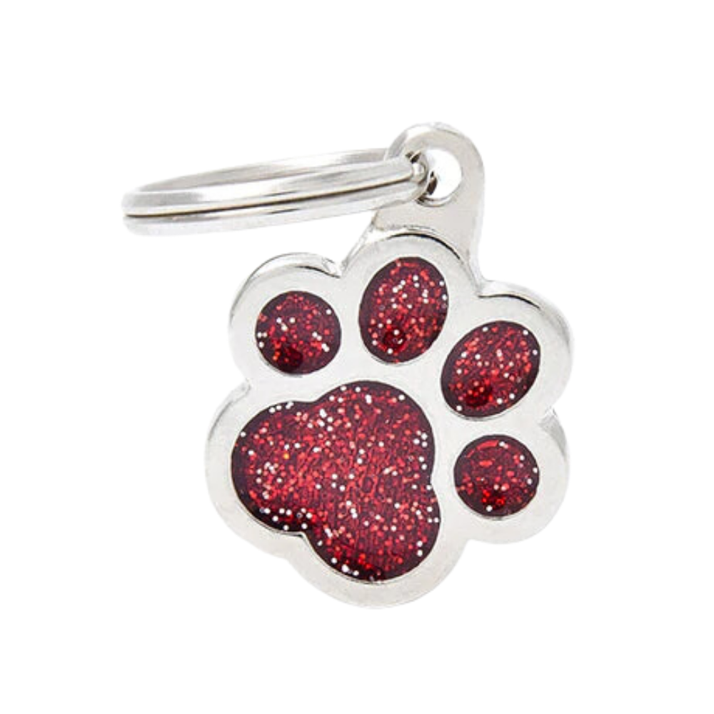 ماي فاميلي قلادة أحمرلامع باو