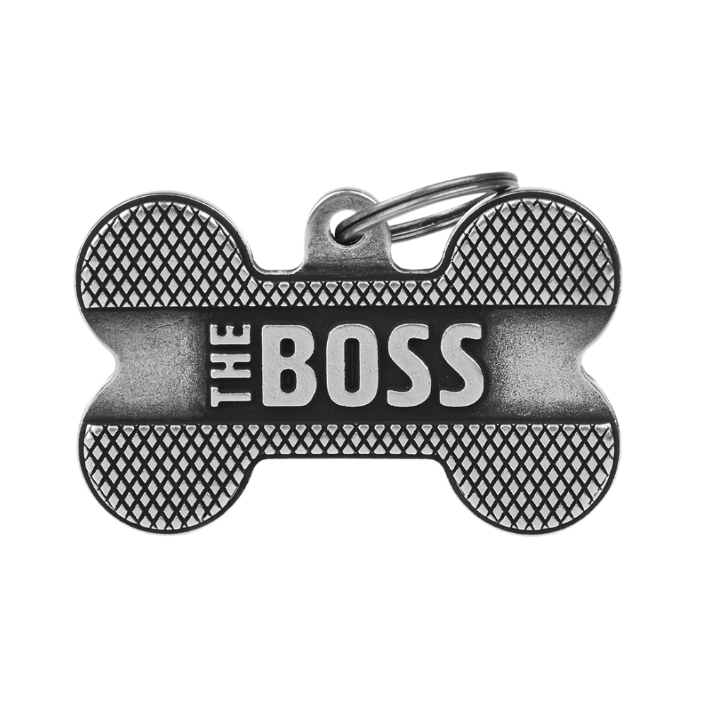 ماي فاميلي قلادة علىشكل عظمة كبيرة جدابوس فضي