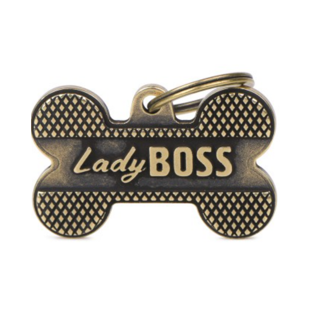 ماي فاميلي قلادة علىشكل عظمة كبيرة جدالايدي بوس براس