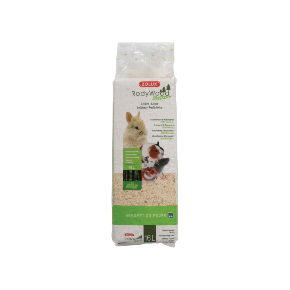 zolux rodywood nature pine shavings litter