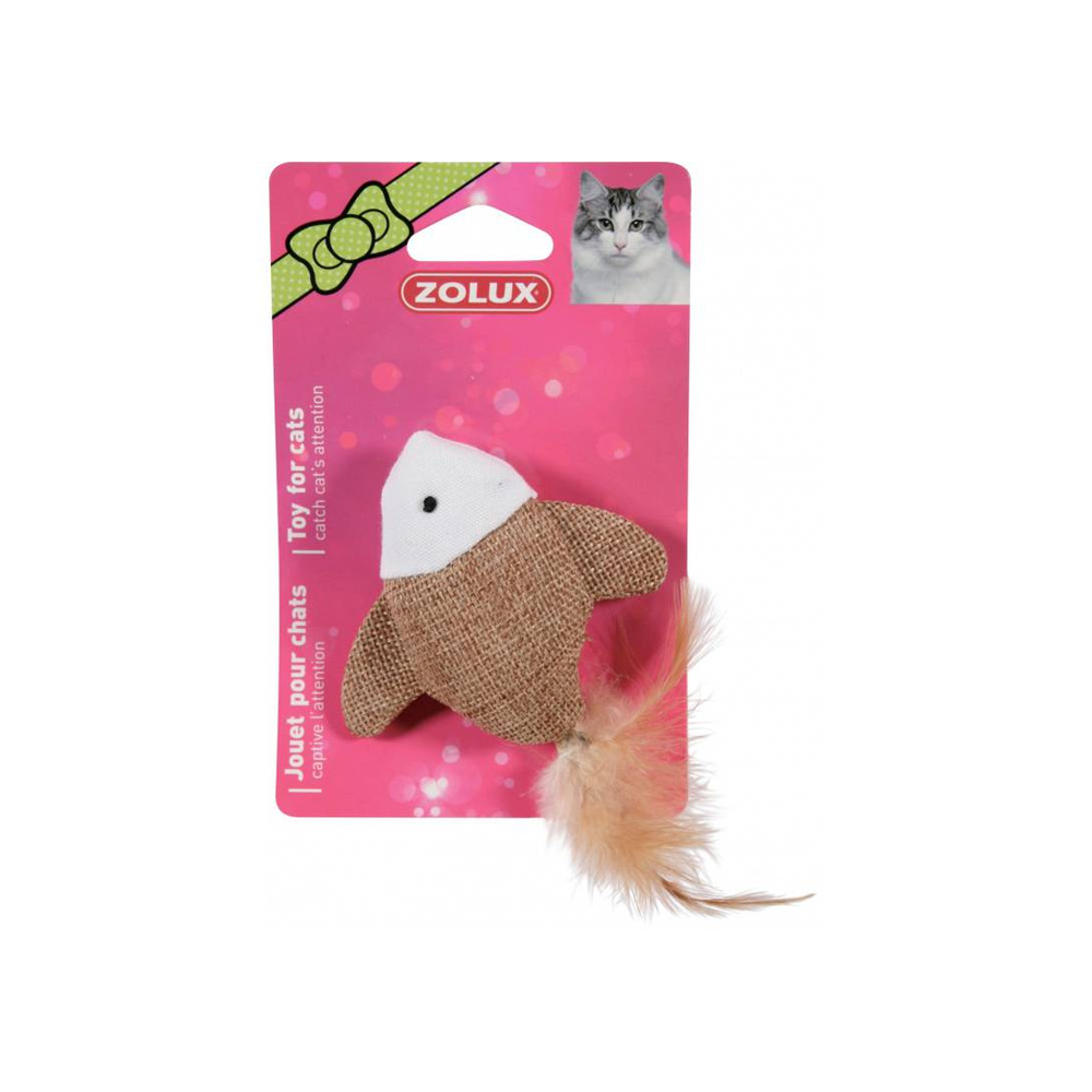 Zolux CAT TOY CANVAS FISH 7.5 CM