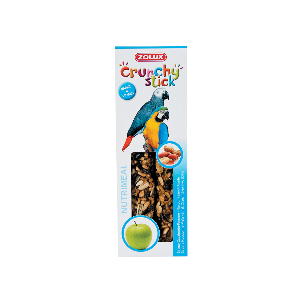 Zolux Crunchy Stick For Parrot Peanut and Apple 115 g