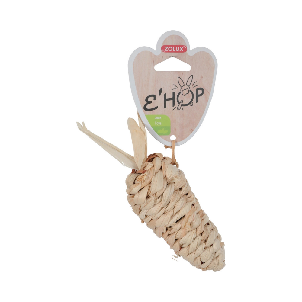 Zolux Ehop Toy Carrot Corn Leaf Toy