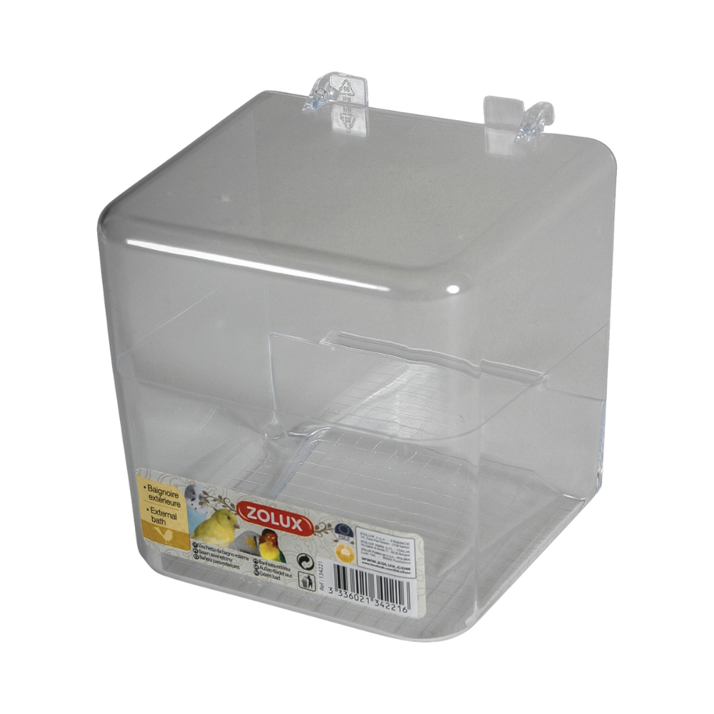 Zolux External Small Bird bath Transparent Bottom