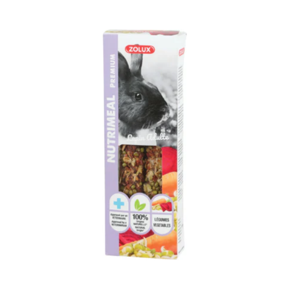 Zolux Nutrimeal3 Stick Dwarf Rabbit vegetables 115g