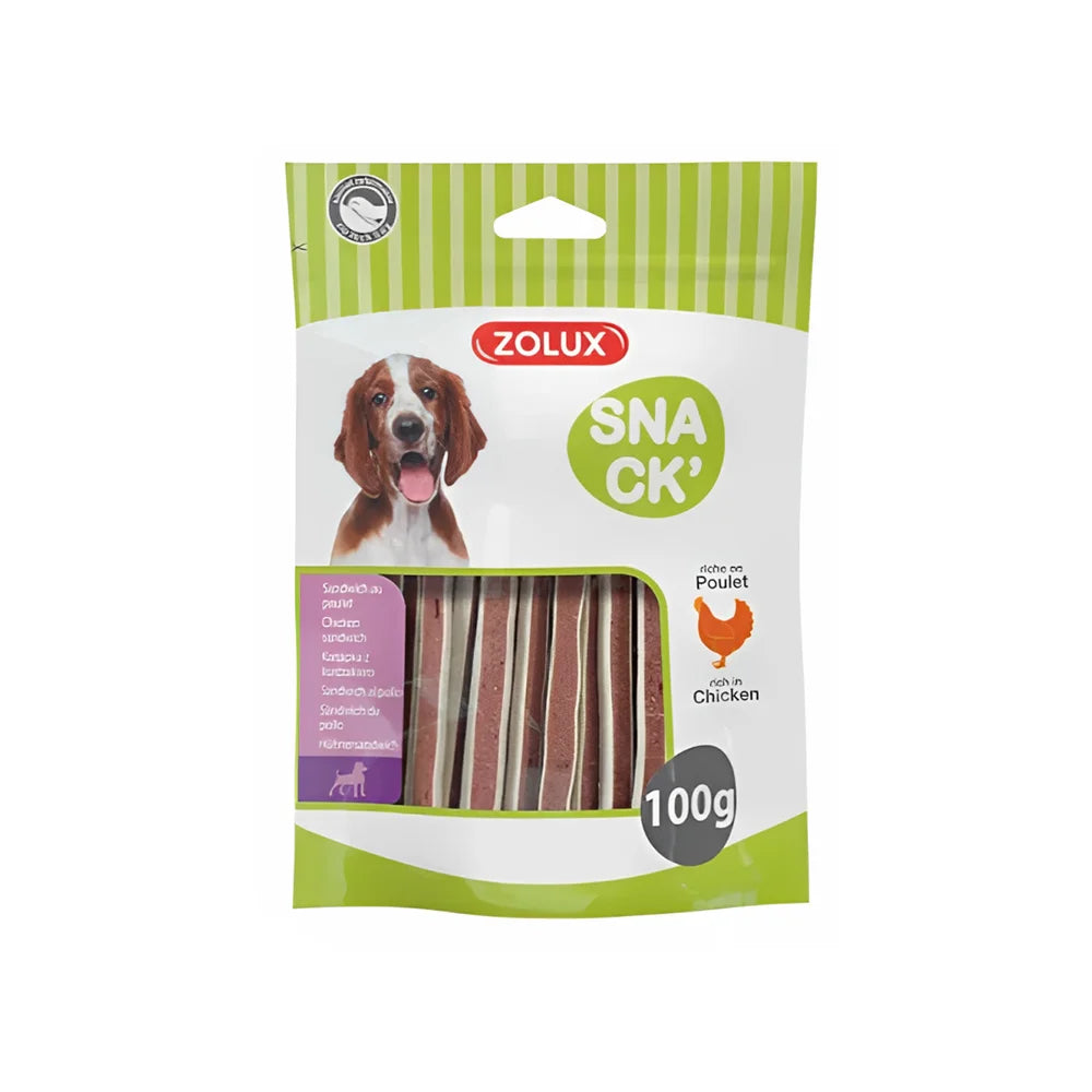 Zolux Snack CHICKEN SANDWICH for Dogs 100g