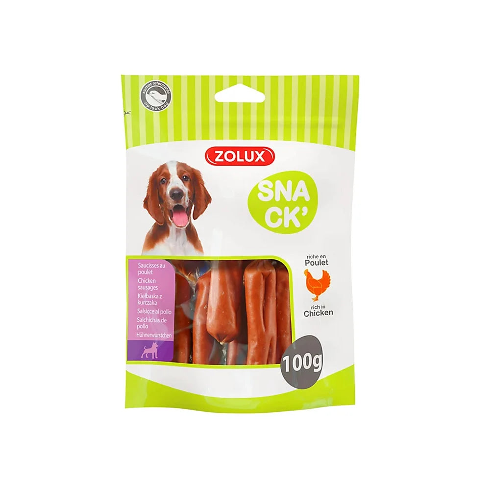 Zolux Snack CHICKEN SAUSAGES for Dogs 100g