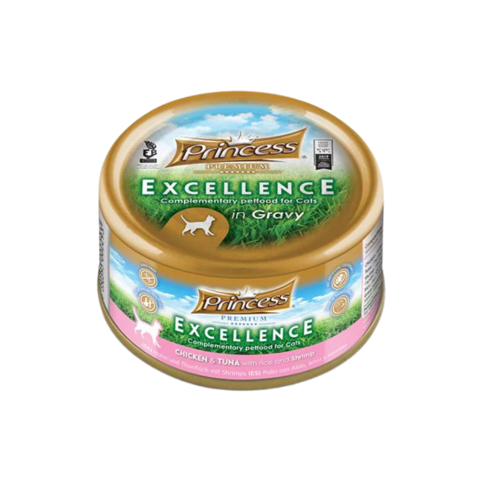 برنسيس بريميومإكسلانس معلباتبالدجاج والتونة مع الأرزوالربيان 70 جرام