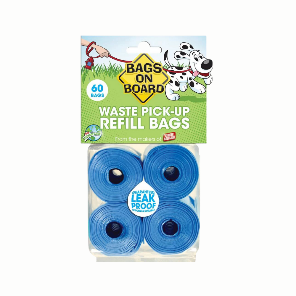 باقز اون بورد أكياس فضلات للكلاب - 60 كيس ازرق