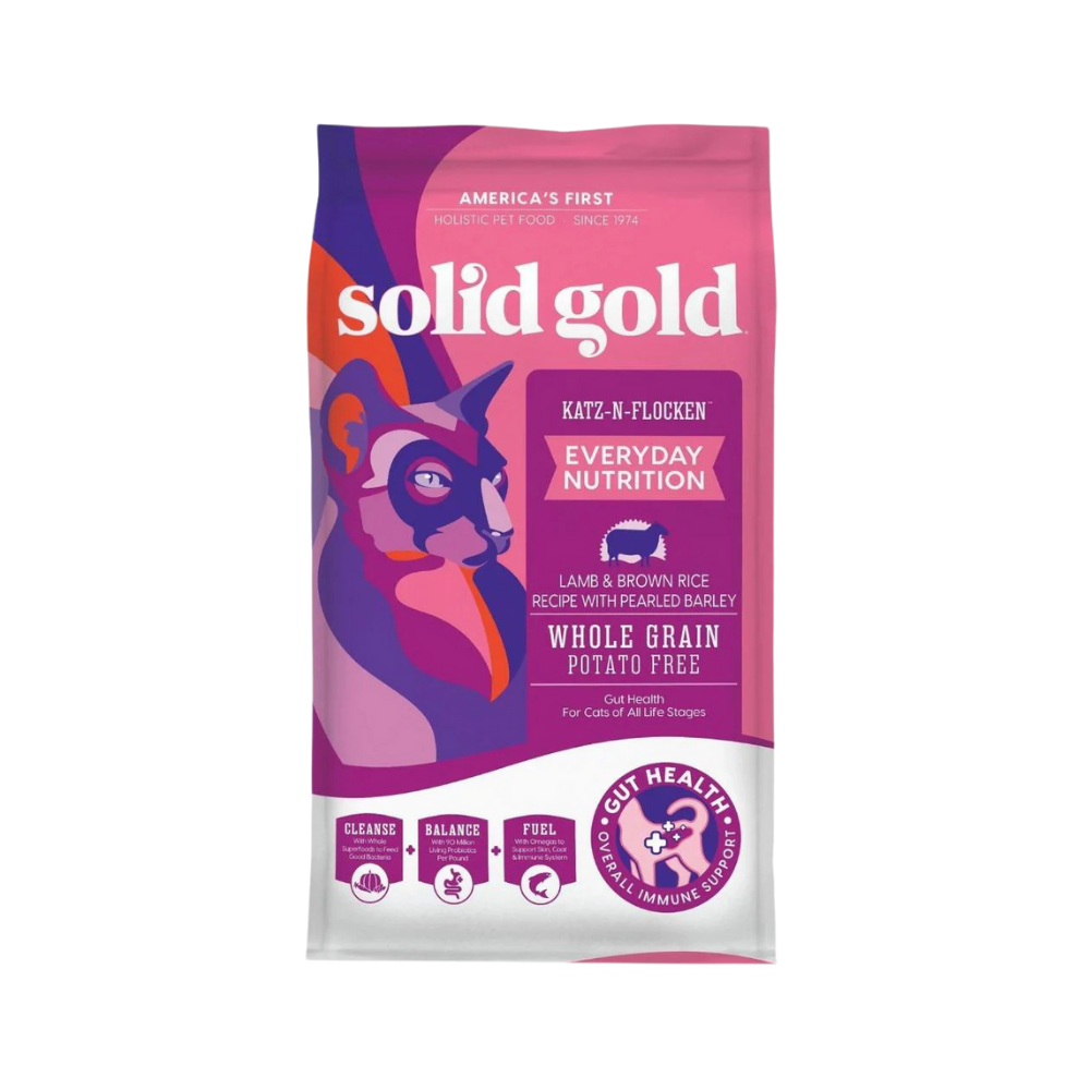 solid gold katz n flocken lamb brown rice recipe with pearled barley whole grain for cats