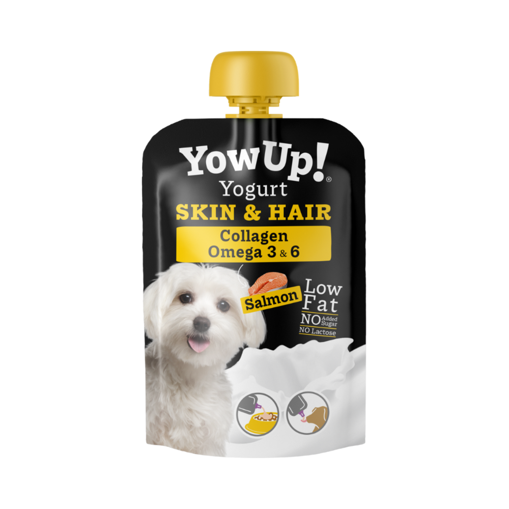 yowup yogurt pouch rich in omega 3 6 in salmon for dogs 115g
