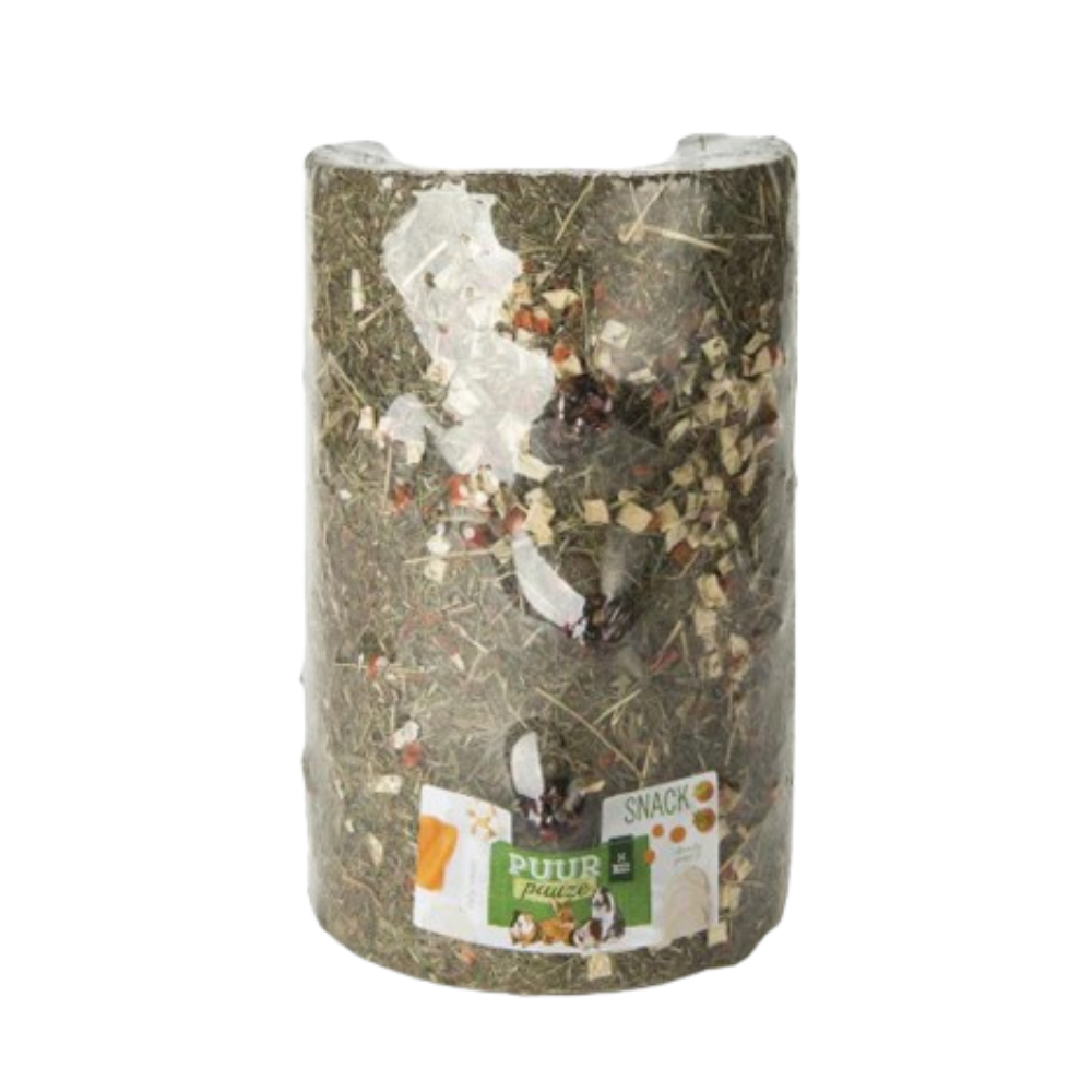 wm puur pure hay tunnel for rabbits and rodents with vegetables