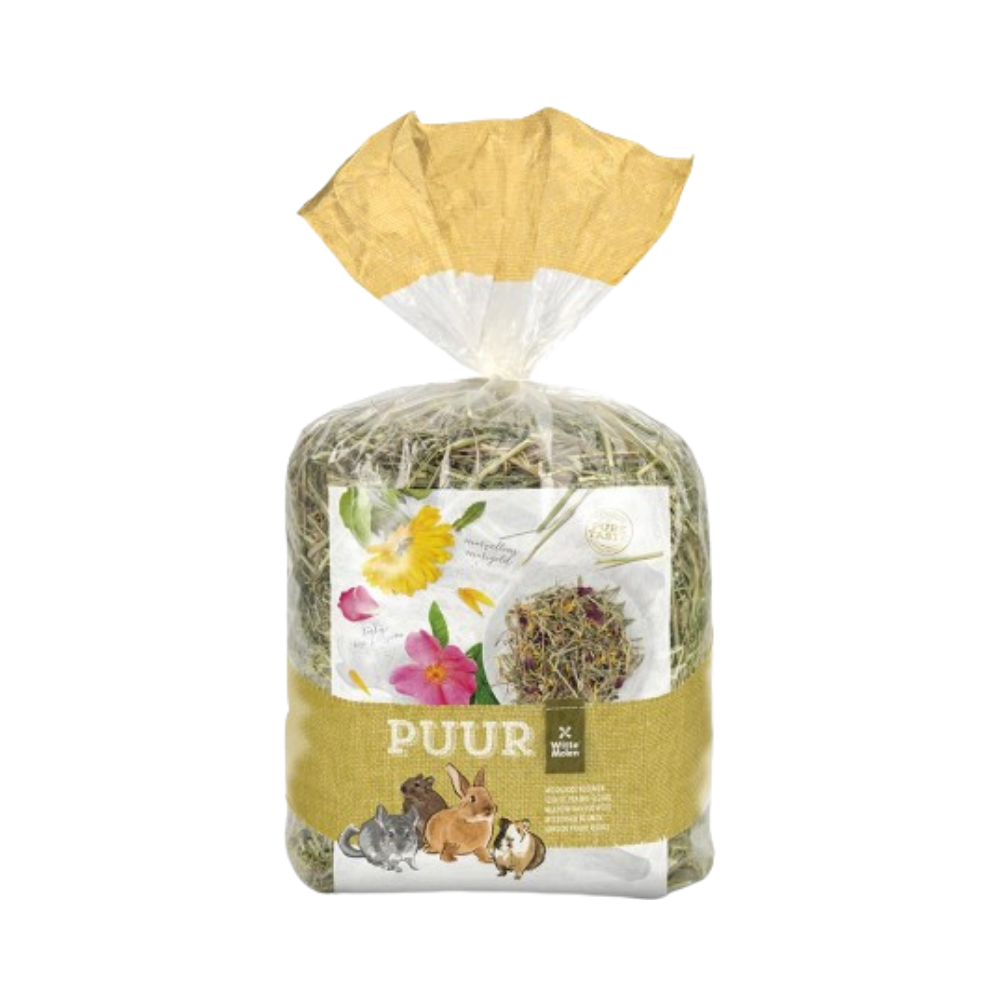 WM PUUR Pure meadow Hay with flowers for Rabbits and Rodents 500G