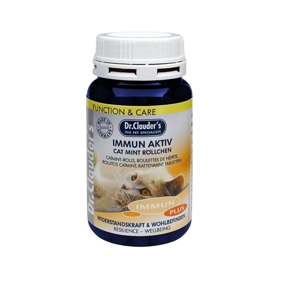 Dr.Clauders Immun Acitve Mint Rolls for Cats 100g
