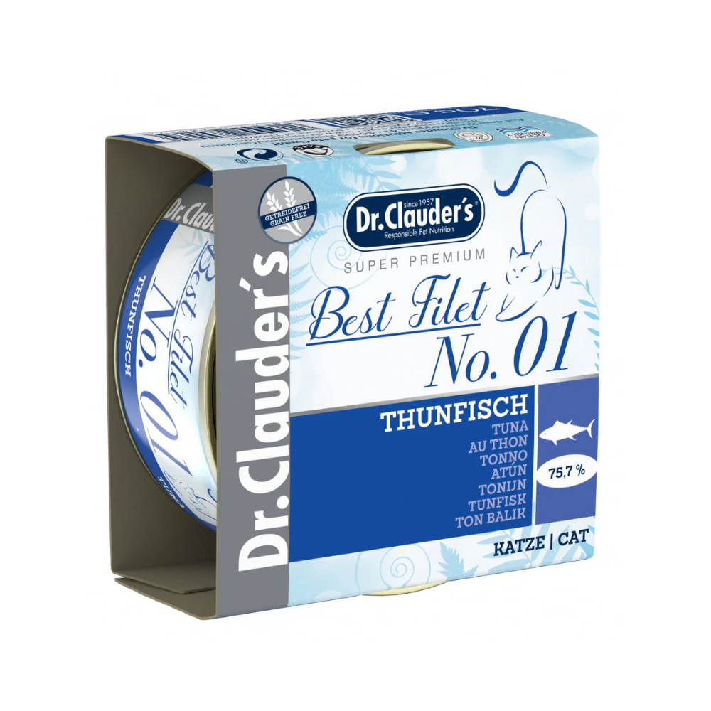 د.كلاودرز معلبات بستفيليه رقم 1 تونة للقطط70غ