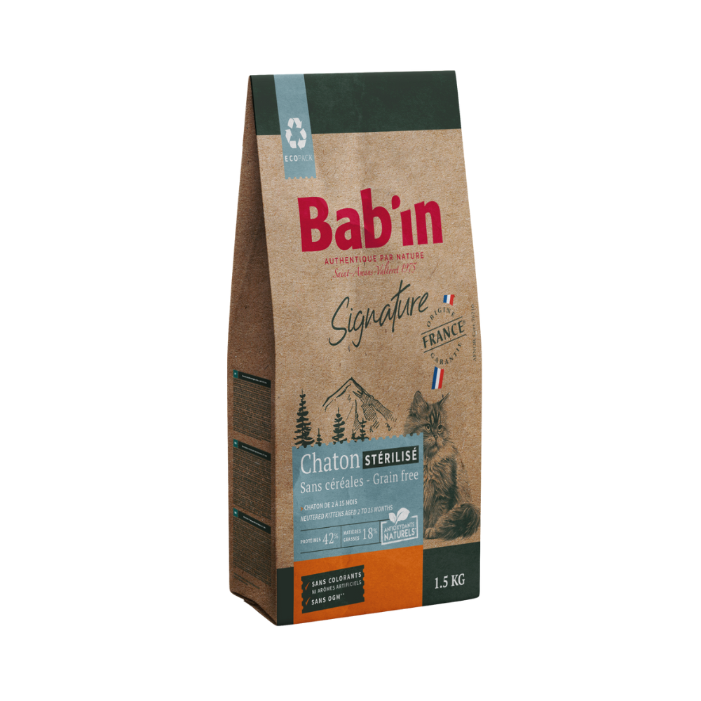 babin signature chicken kitten sterilized grainfree
