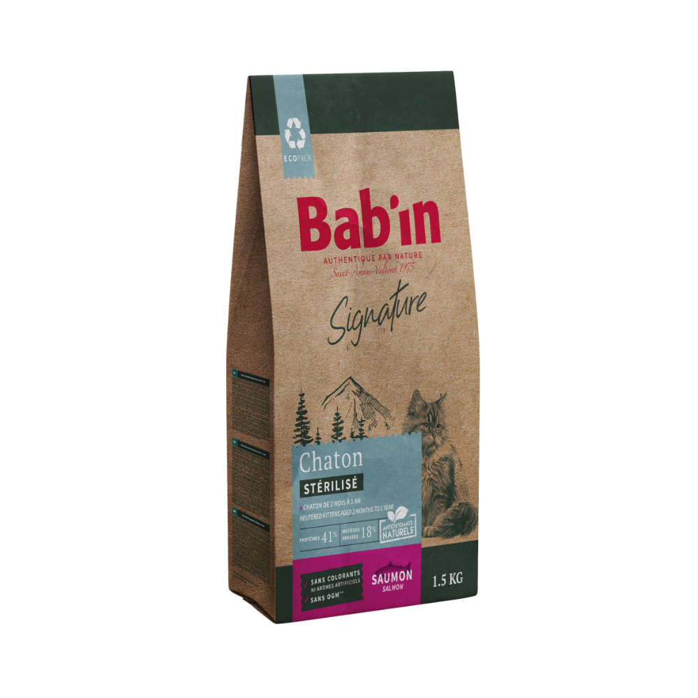 babin signature salmon kitten sterilized