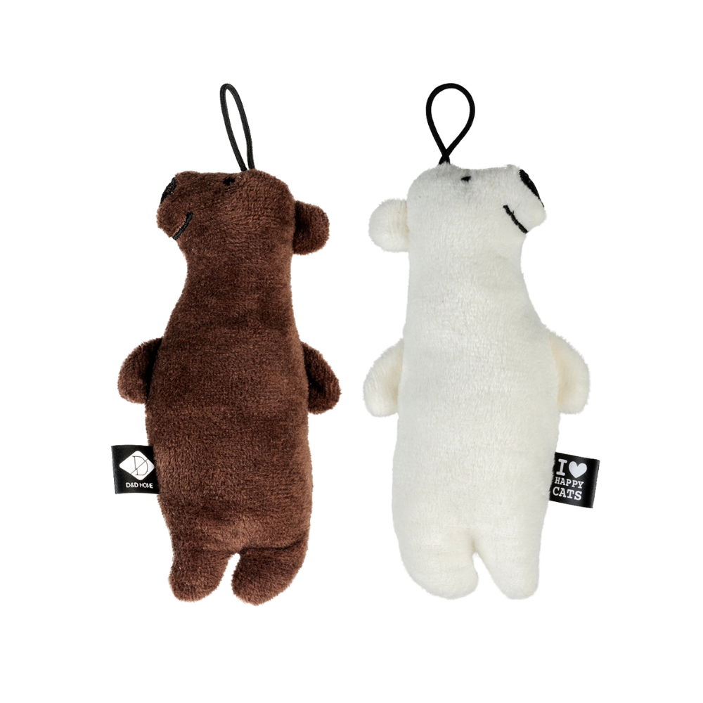 I Love Happy Cats Barry Bear Kicking Cushion 13x5x3cm