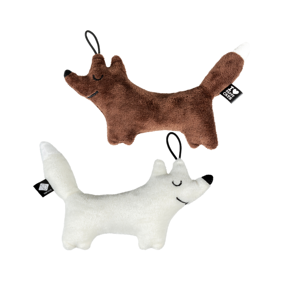 I Love Happy Cats Raff Fox Kicking Cushion 16x12x3cm