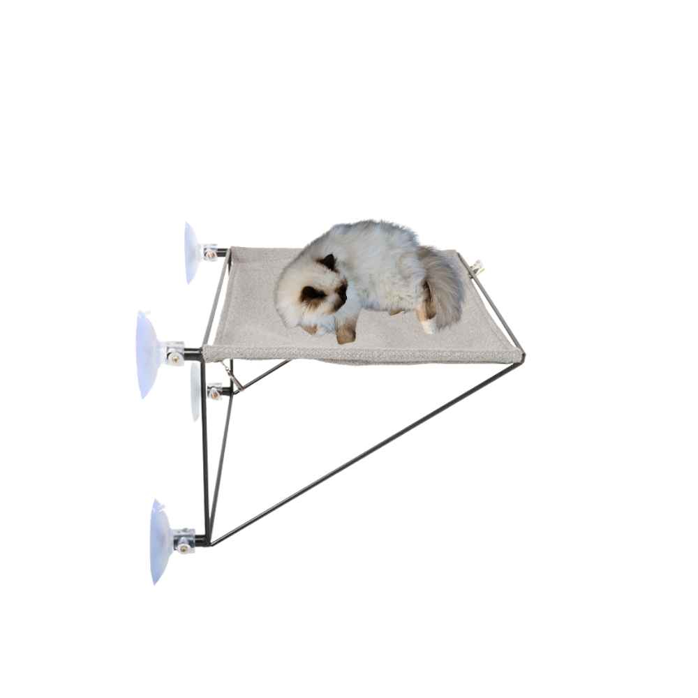 I Love Happy Cats OLIVIA Window hammock 45x30x20cm grey