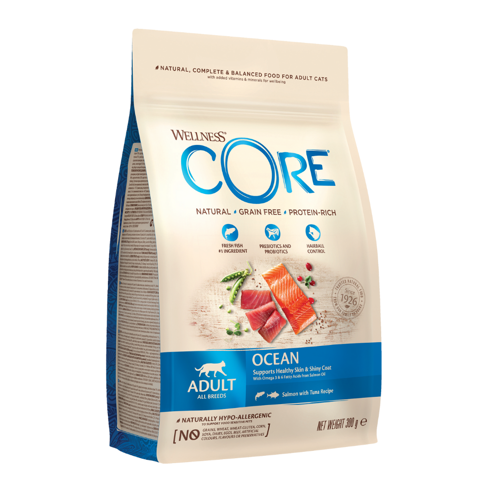 ويلنس كور أوشن طعامجاف بالسلمون والتوناللقطط