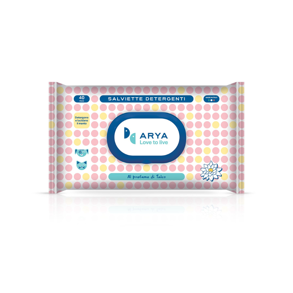 اريا مناديل رطبة برائحةالتالك 30×20سم 40 قطعة