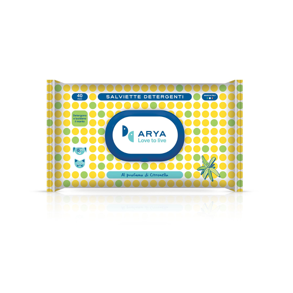 Arya Citronella Pet Wet Wipes 40 pcs